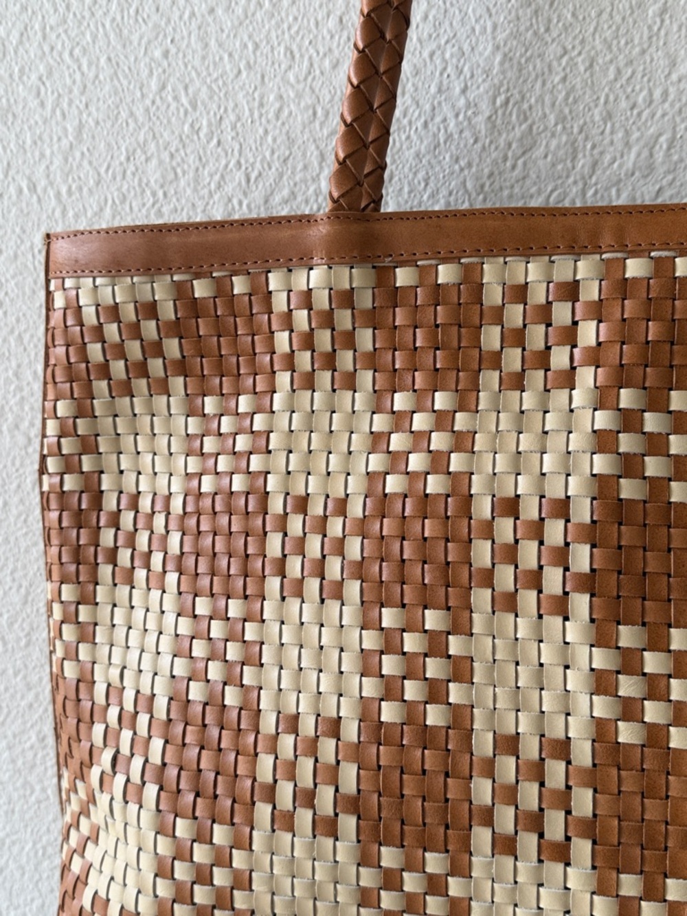 NWOT Bembien Garrielle Check Tote Bag - Picture 2 of 4